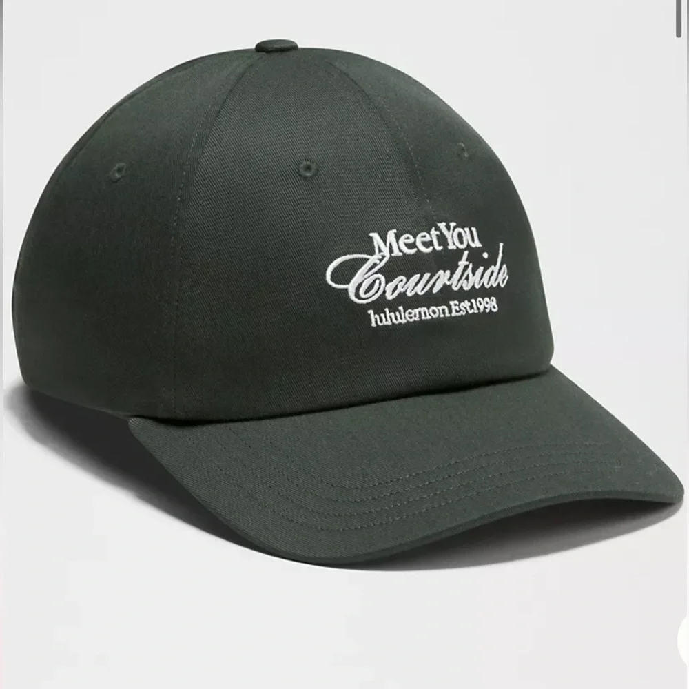 Lululemon Classic Unisex Ball Cap Tennis Club Sz S\M Rainforest GRN & White NWT